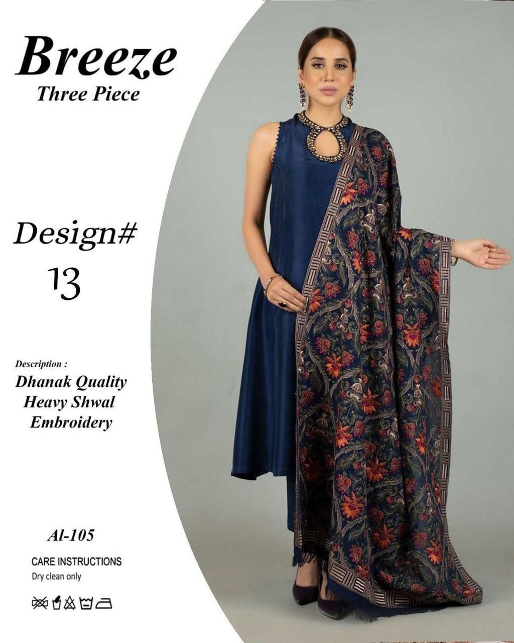Bareeze Dhanak 3piece