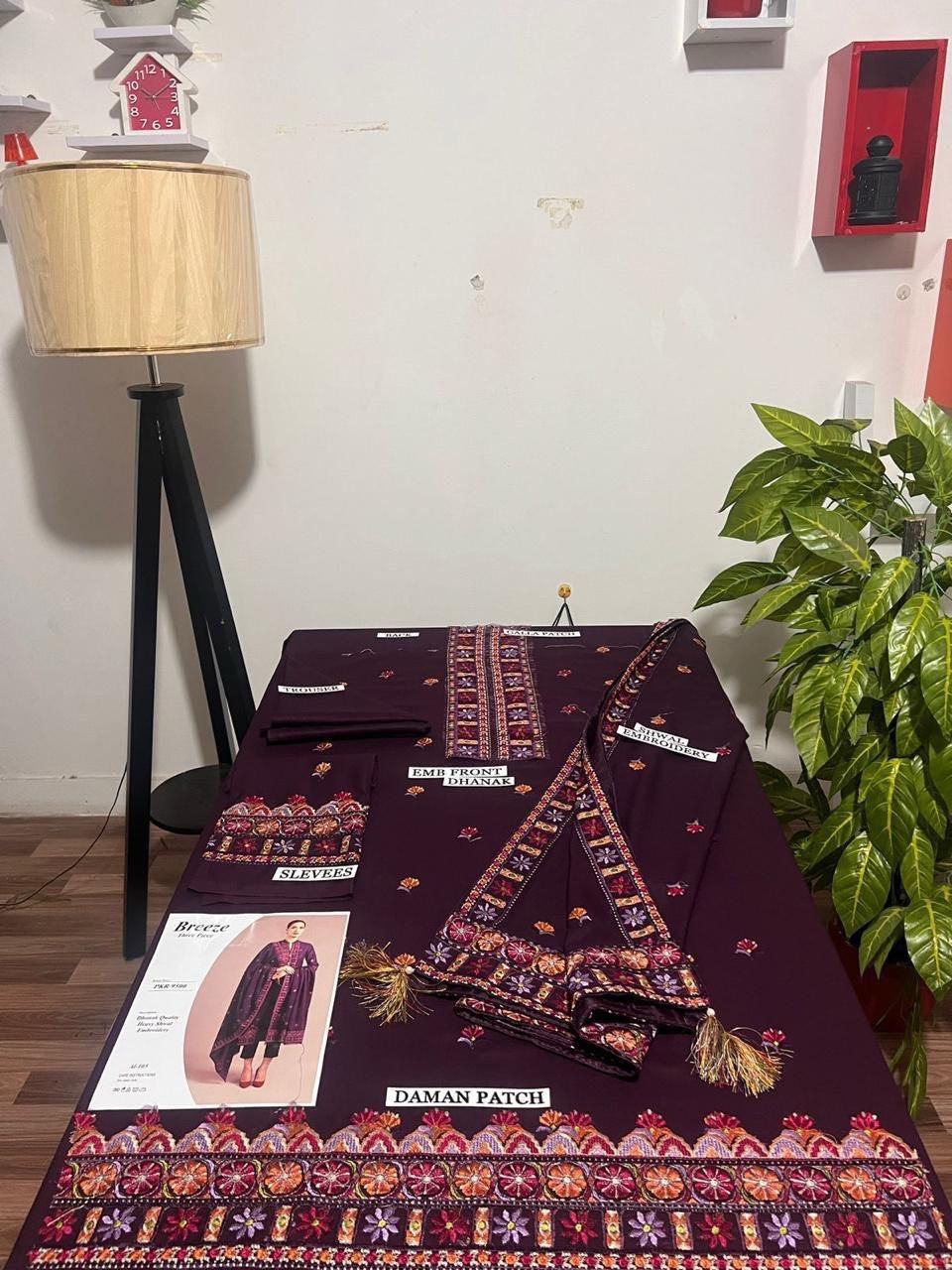 Bareeze Dhanak 3piece