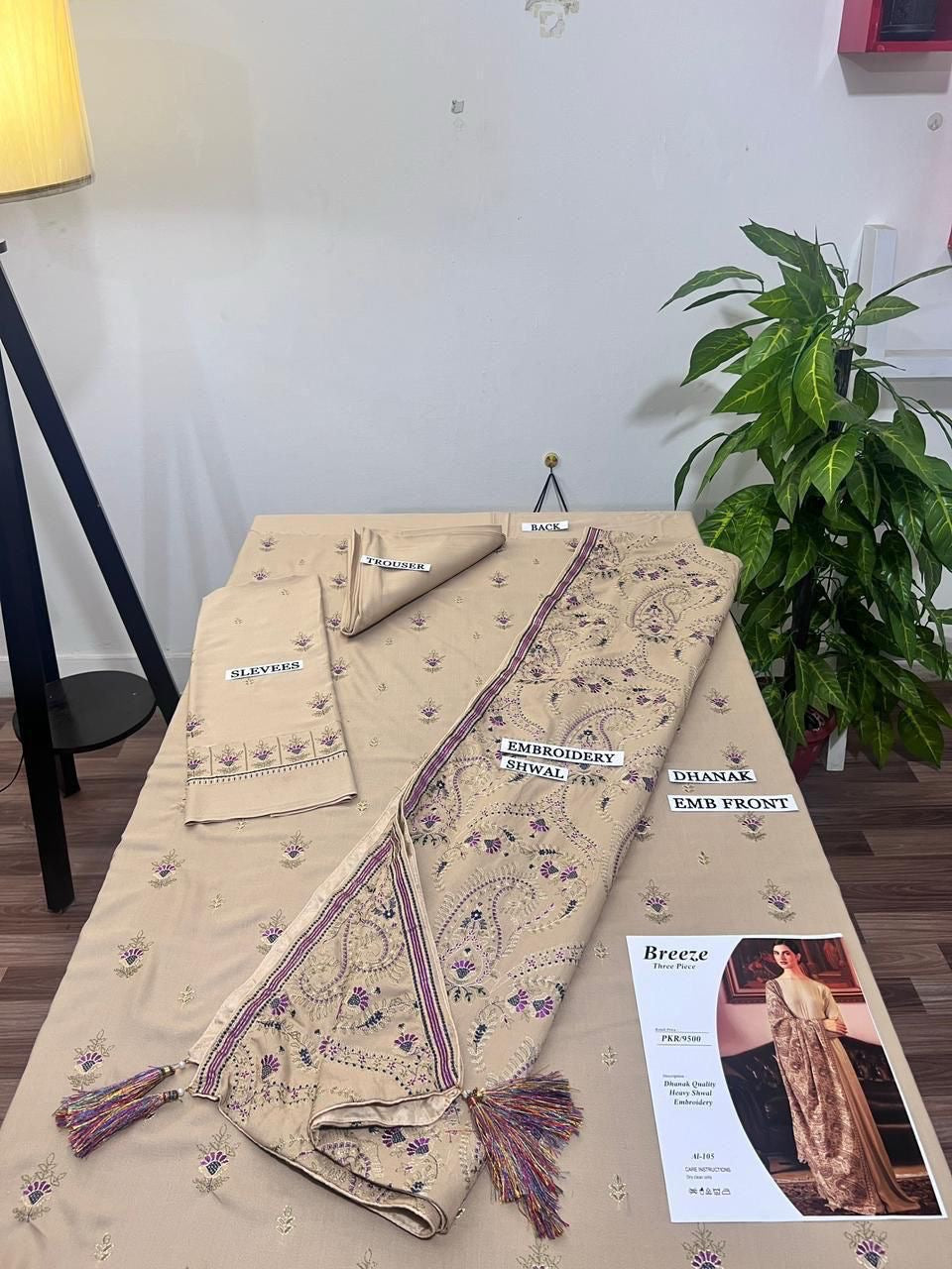 Bareeze Dhanak 3piece