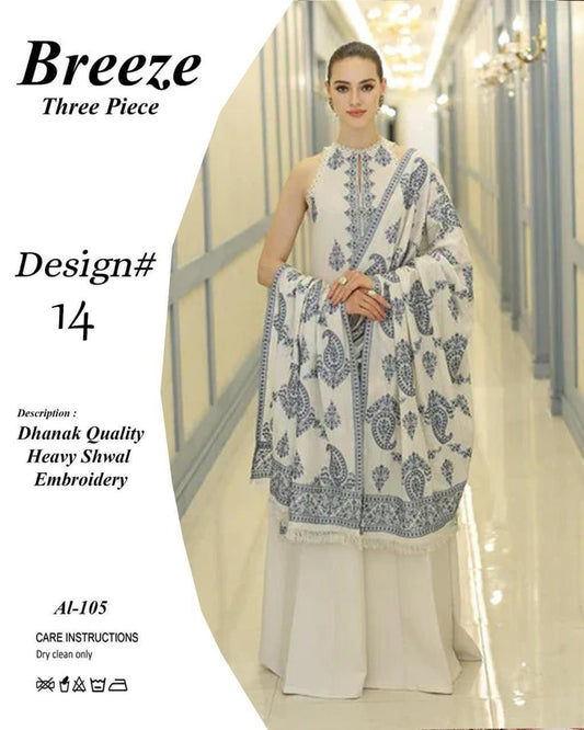 Bareeze Dhanak 3piece