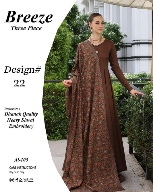 Bareeze Dhanak 3piece