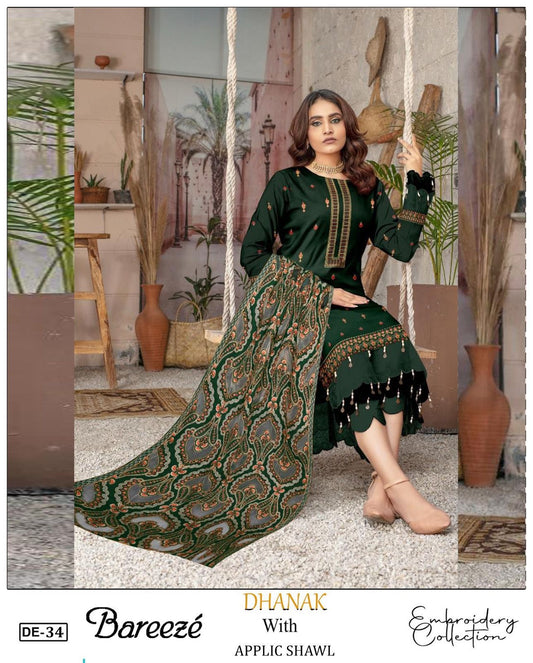 Bareeze Dhanak 3 piece