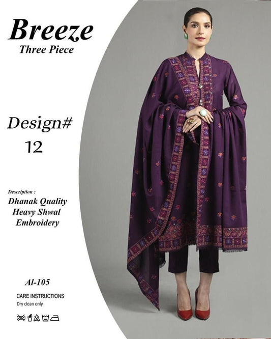 Bareeze Dhanak 3piece