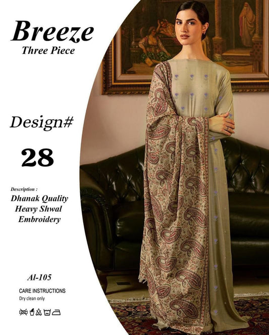 Bareeze Dhanak 3piece
