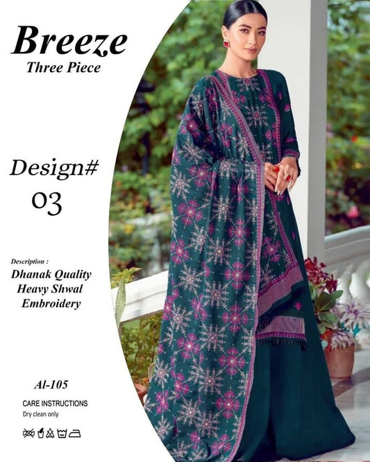 Bareeze Dhanak 3piece