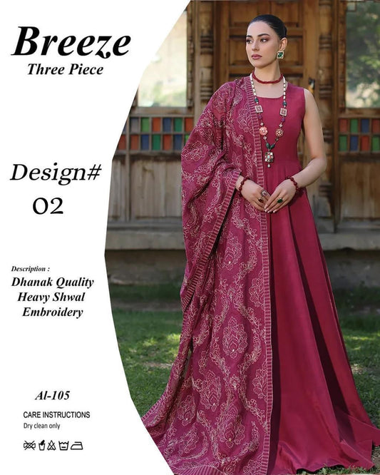 Bareeze Dhanak 3piece